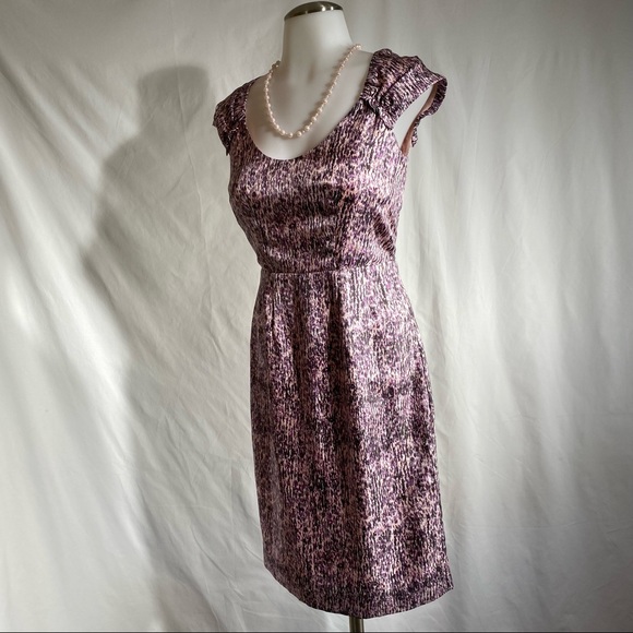 Banana Republic Silk Dress Pastels Size 0 - Picture 5 of 14